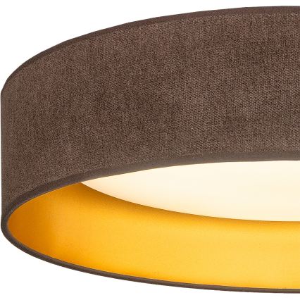 Brilagi - Φωτιστικό οροφής VELVET SIMPLE LED/24W/230V 3000K Ø 45 cm καφέ/χρυσό