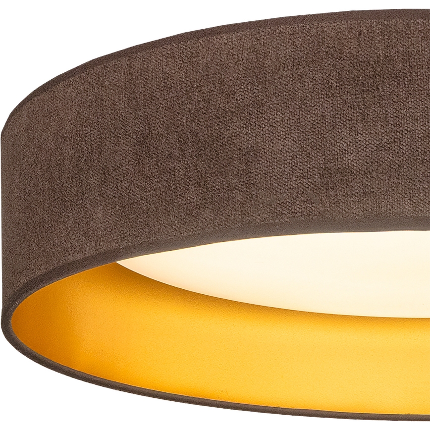 Brilagi - Φωτιστικό οροφής VELVET SIMPLE LED/24W/230V 3000K Ø 45 cm καφέ/χρυσό