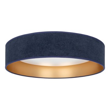 Brilagi - LED φωτιστικό οροφής VELVET SIMPLE LED/24W/230V 3000K διάμ. 45 cm μπλε/χρυσό