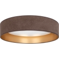 Brilagi - LED φωτιστικό οροφής VELVET SIMPLE LED/24W/230V 4000K Ø 45 cm καφέ/χρυσό