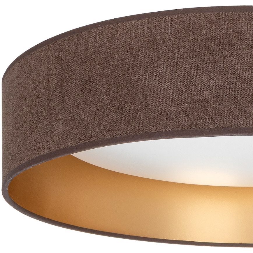 Brilagi - LED φωτιστικό οροφής VELVET SIMPLE LED/24W/230V 4000K Ø 45 cm καφέ/χρυσό