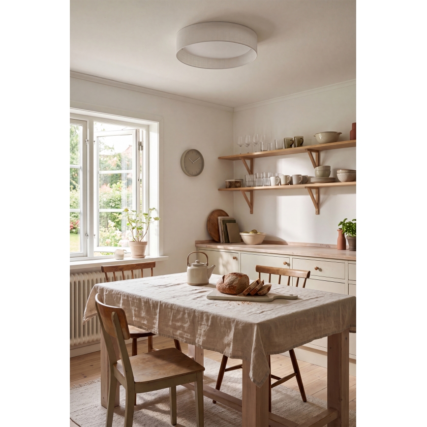 Brilagi - LED φωτιστικό οροφής VELVET SIMPLE LED/24W/230V 4000K διάμ. 45 cm λευκό