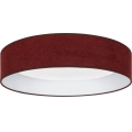 Brilagi - LED φωτιστικό οροφής VELVET SIMPLE LED/24W/230V 4000K διάμ. 45 εκ. βυσσινί