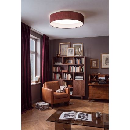 Brilagi - LED φωτιστικό οροφής VELVET SIMPLE LED/24W/230V 4000K διάμ. 45 εκ. βυσσινί