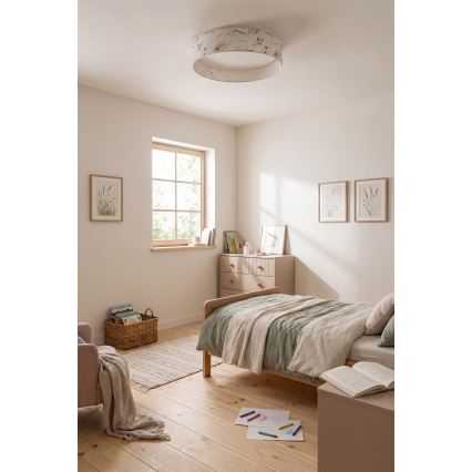 Brilagi - Φωτιστικό οροφής LED VELVET SIMPLE LED/36W/230V 3000K Ø 55 cm λευκό/λουλούδια