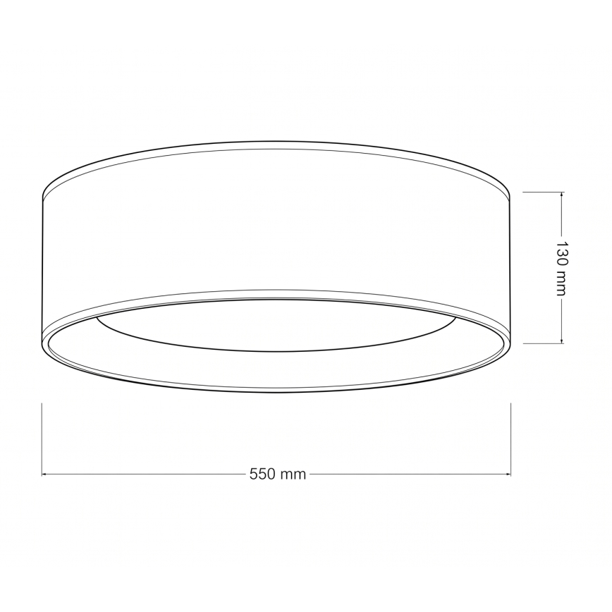 Brilagi - LED Φωτιστικό οροφής VELVET SIMPLE LED/36W/230V 3000K Ø 55 cm λευκό