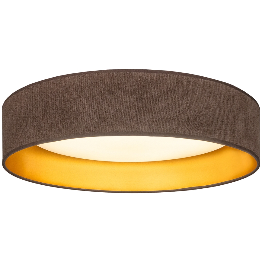 Brilagi - Φωτιστικό οροφής LED VELVET SIMPLE, 36W, 230V, 3000K, διάμ. 55 cm, καφέ/χρυσό