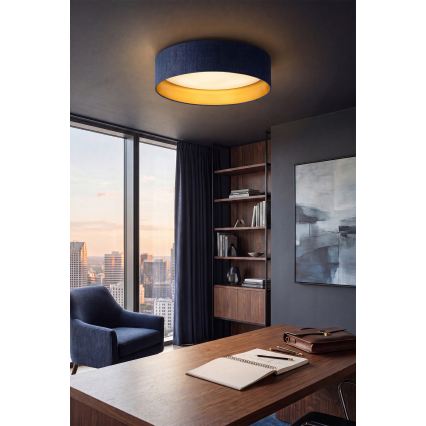 Brilagi - Φωτιστικό οροφής LED VELVET SIMPLE LED/36W/230V 3000K Ø 55 cm μπλε/χρυσό