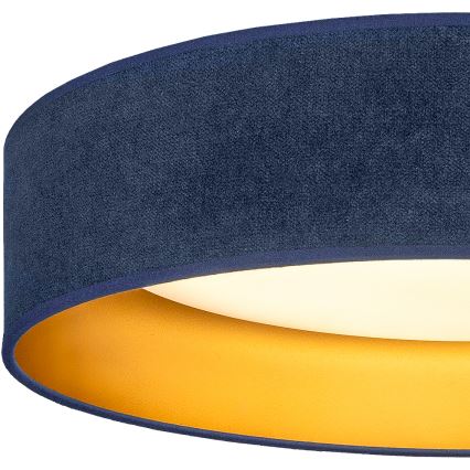 Brilagi - Φωτιστικό οροφής LED VELVET SIMPLE LED/36W/230V 3000K Ø 55 cm μπλε/χρυσό