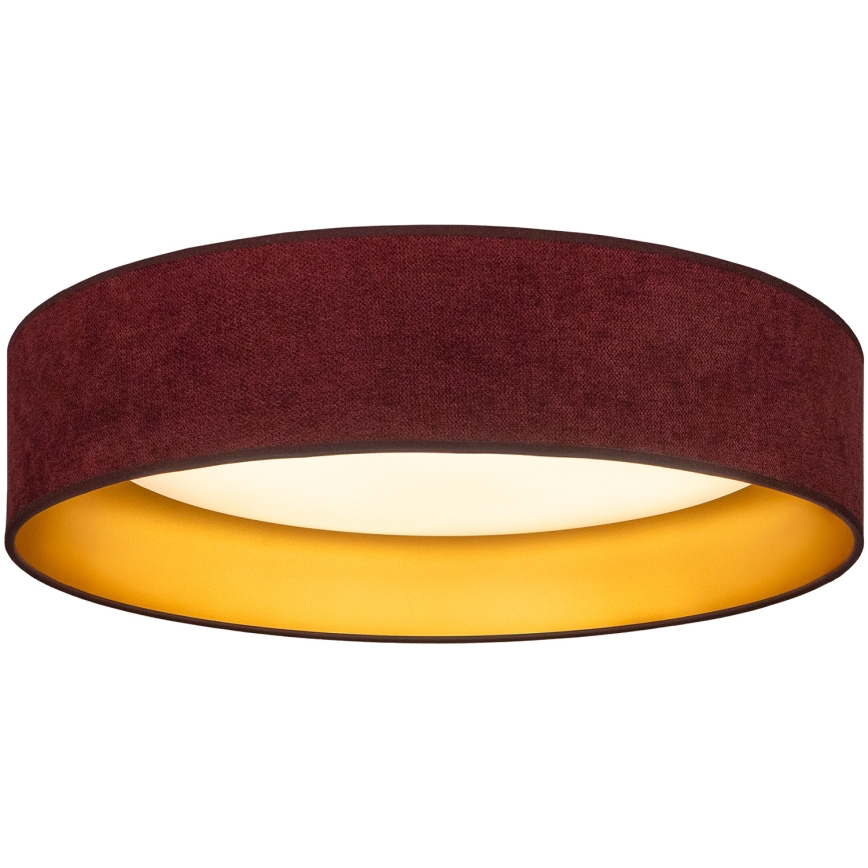 Brilagi - LED φωτιστικό οροφής VELVET SIMPLE LED/36W/230V 3000K Ø 55 cm μπορντό/χρυσό