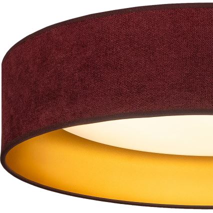 Brilagi - LED φωτιστικό οροφής VELVET SIMPLE LED/36W/230V 3000K Ø 55 cm μπορντό/χρυσό