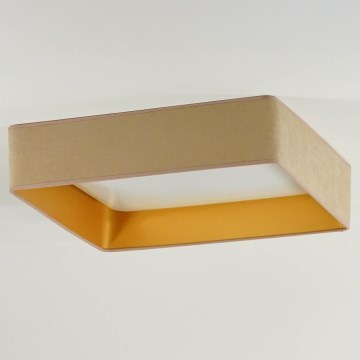 Brilagi - LED φωτιστικό οροφής VELVET SQUARE LED/24W/230V 43x43 cm μπεζ