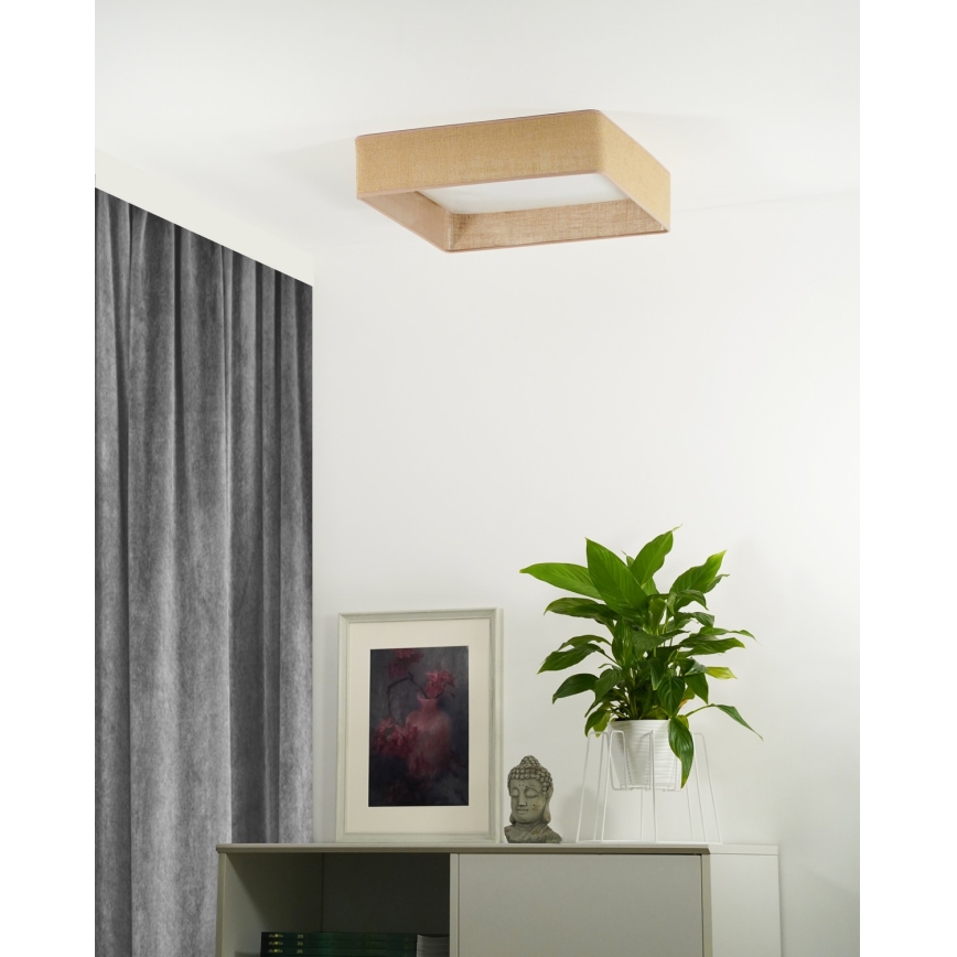 Brilagi - Φωτιστικό οροφής LED VELVET SQUARE LED/24W/230V 43x43 cm καφέ