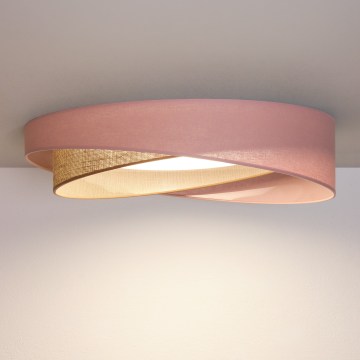 BRILAGI - LED Φωτιστικό οροφής VELVET TWIST LED/24W/230V 4000K Ø 55 cm ροζ/μπεζ