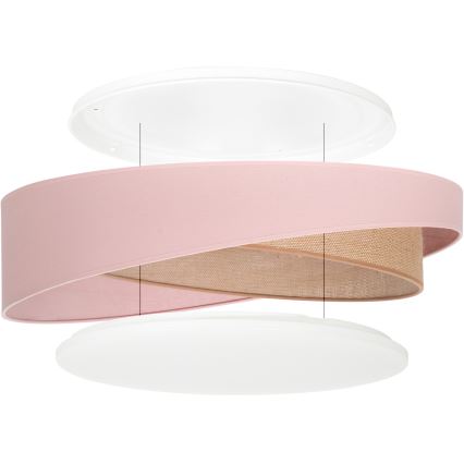 BRILAGI - LED Φωτιστικό οροφής VELVET TWIST LED/24W/230V 4000K Ø 55 cm ροζ/μπεζ