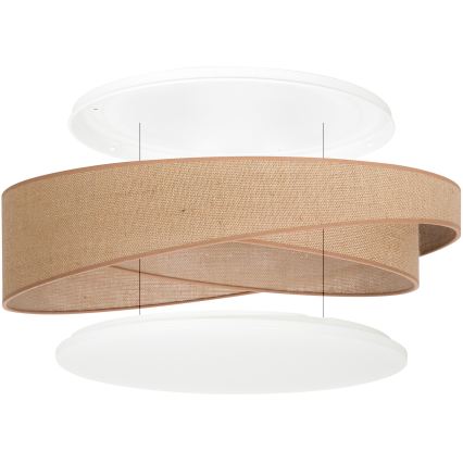 BRILAGI - LED Φωτιστικό οροφής VELVET TWIST LED/24W/230V 4000K Ø 55 cm μπεζ