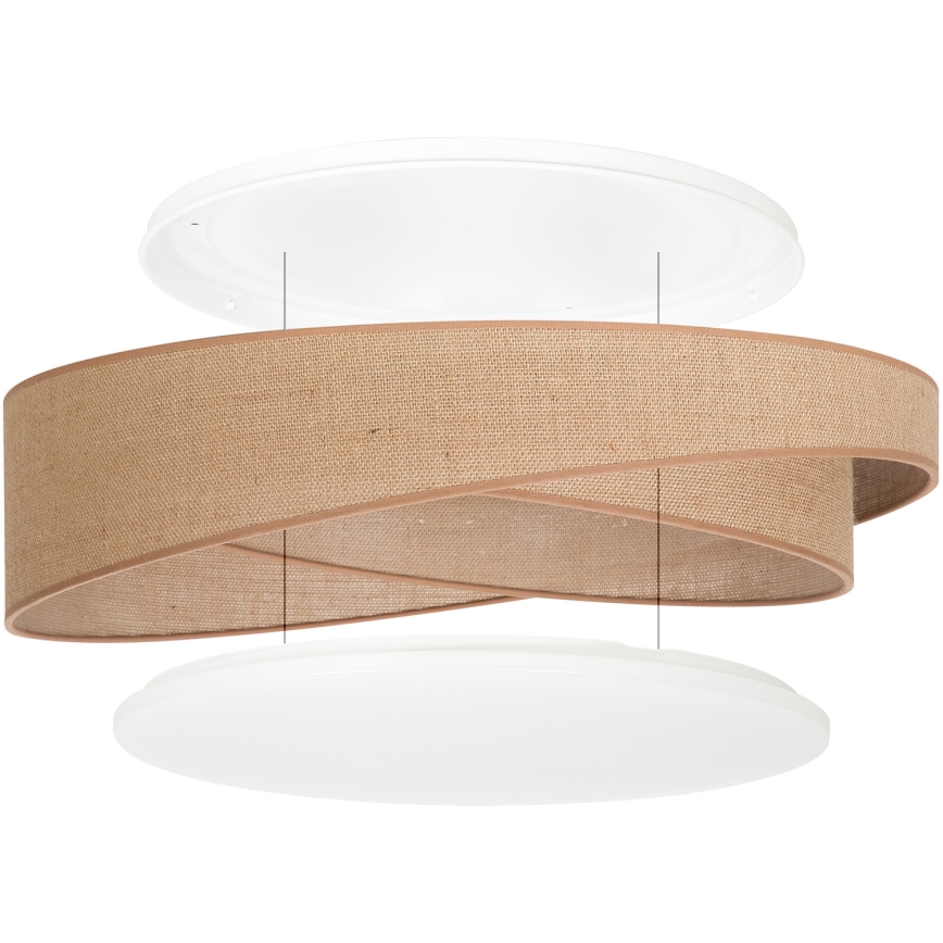 BRILAGI - LED Φωτιστικό οροφής VELVET TWIST LED/24W/230V 4000K Ø 55 cm μπεζ