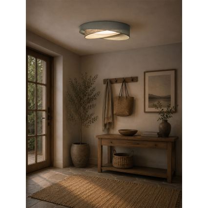 BRILAGI - Φωτιστικό οροφής VELVET TWIST LED/24W/230V 4000K Ø 55 cm πράσινο/μπεζ
