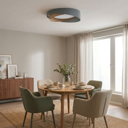 BRILAGI - Φωτιστικό οροφής VELVET TWIST LED/24W/230V 4000K Ø 55 cm πράσινο/μπεζ
