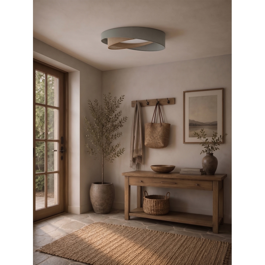 BRILAGI - Φωτιστικό οροφής VELVET TWIST LED/24W/230V 4000K Ø 55 cm πράσινο/μπεζ