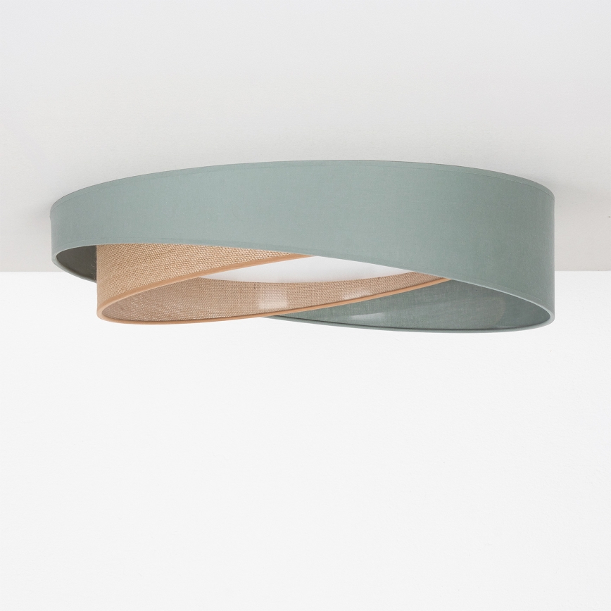 BRILAGI - Φωτιστικό οροφής VELVET TWIST LED/24W/230V 4000K Ø 55 cm πράσινο/μπεζ