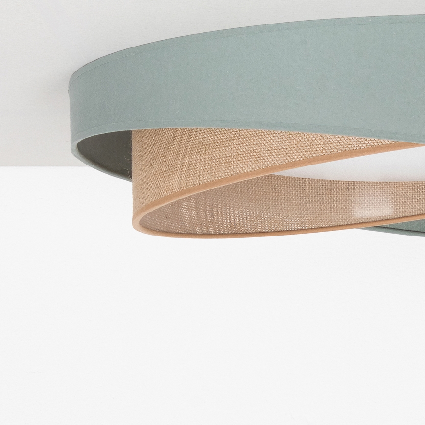 BRILAGI - Φωτιστικό οροφής VELVET TWIST LED/24W/230V 4000K Ø 55 cm πράσινο/μπεζ