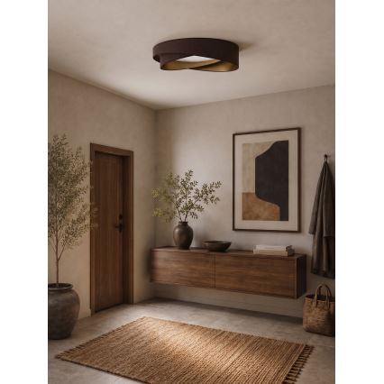BRILAGI - LED φωτιστικό οροφής VELVET TWIST LED/24W/230V 4000K Ø 55 cm καφέ/χρυσό