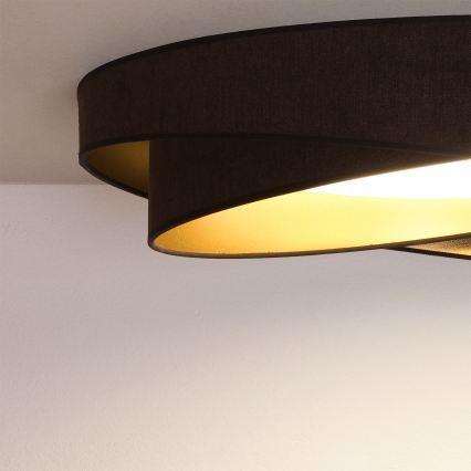 BRILAGI - LED φωτιστικό οροφής VELVET TWIST LED/24W/230V 4000K Ø 55 cm καφέ/χρυσό