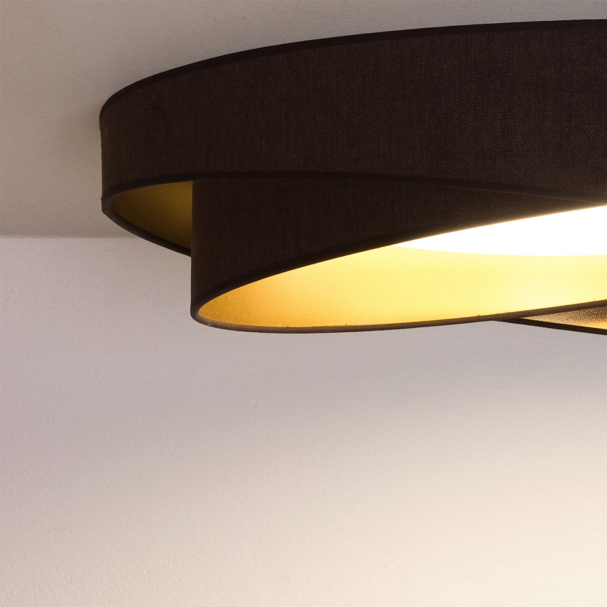 BRILAGI - LED φωτιστικό οροφής VELVET TWIST LED/24W/230V 4000K Ø 55 cm καφέ/χρυσό