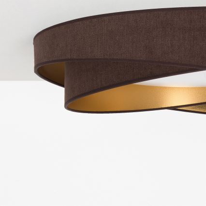 BRILAGI - LED φωτιστικό οροφής VELVET TWIST LED/24W/230V 4000K Ø 55 cm καφέ/χρυσό