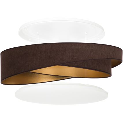 BRILAGI - LED φωτιστικό οροφής VELVET TWIST LED/24W/230V 4000K Ø 55 cm καφέ/χρυσό