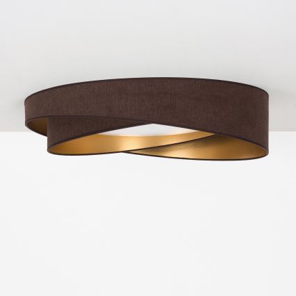 BRILAGI - LED Φωτιστικό οροφής VELVET TWIST LED/24W/230V 4000K Ø 55 cm καφέ/χρυσό