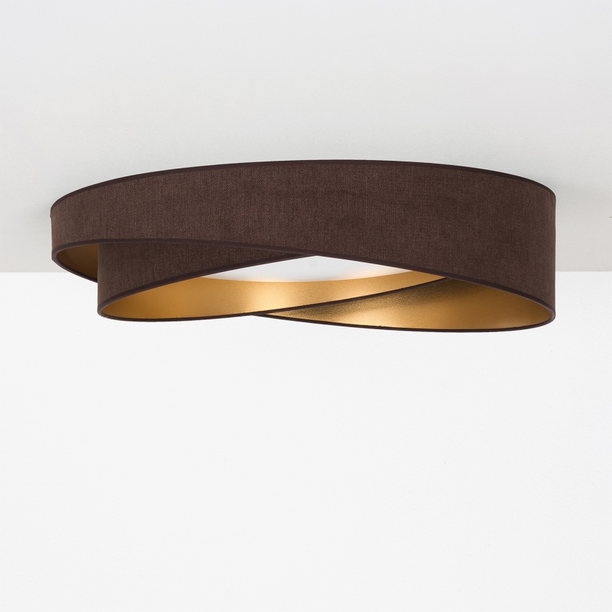BRILAGI - LED Φωτιστικό οροφής VELVET TWIST LED/24W/230V 4000K Ø 55 cm καφέ/χρυσό