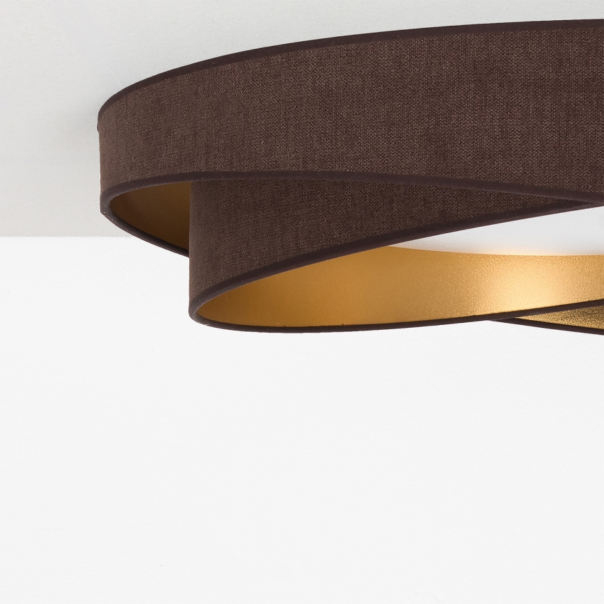 BRILAGI - LED Φωτιστικό οροφής VELVET TWIST LED/24W/230V 4000K Ø 55 cm καφέ/χρυσό