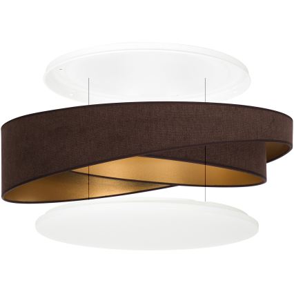 BRILAGI - LED Φωτιστικό οροφής VELVET TWIST LED/24W/230V 4000K Ø 55 cm καφέ/χρυσό