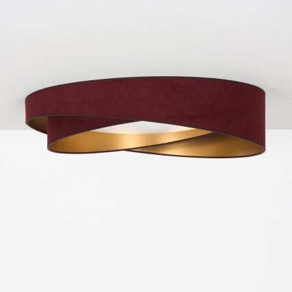 BRILAGI - LED Φωτιστικό οροφής VELVET TWIST LED/24W/230V 4000K Ø 55 cm βυσσινί/χρυσό