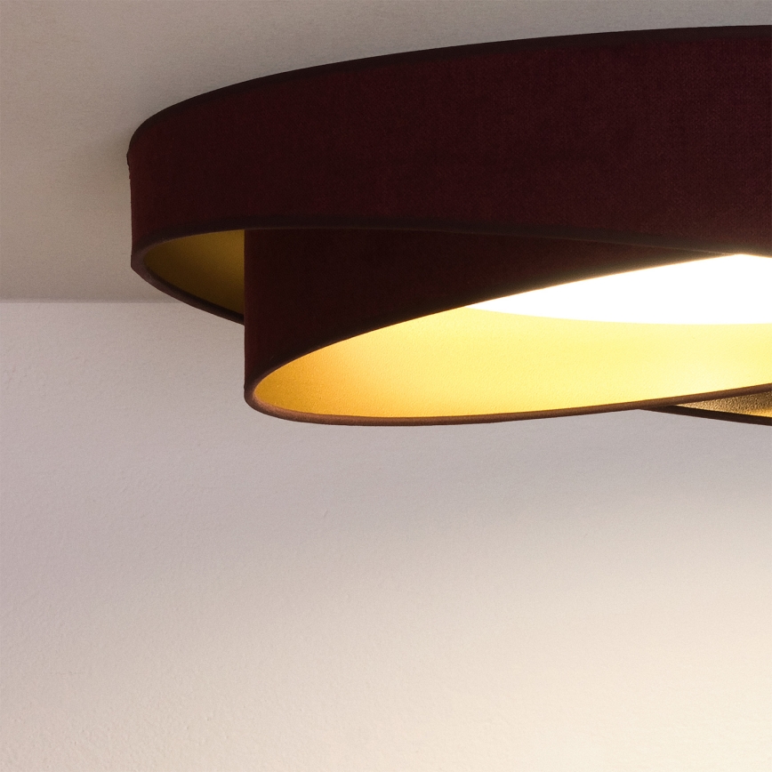BRILAGI - LED Φωτιστικό οροφής VELVET TWIST LED/24W/230V 4000K Ø 55 cm βυσσινί/χρυσό