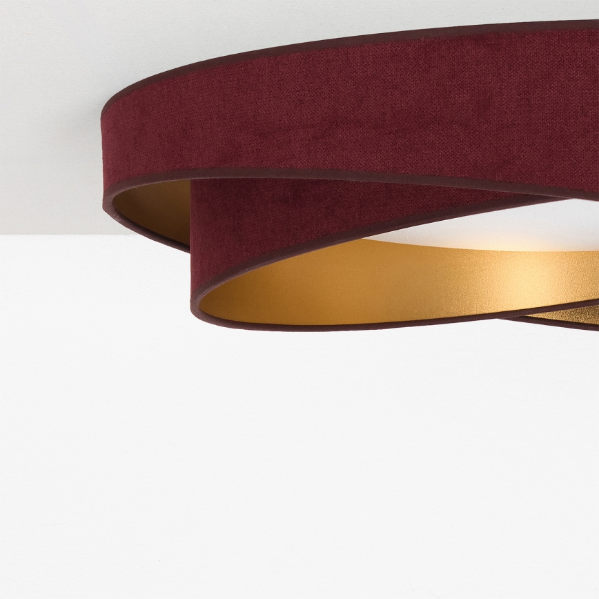 BRILAGI - LED Φωτιστικό οροφής VELVET TWIST LED/24W/230V 4000K Ø 55 cm βυσσινί/χρυσό