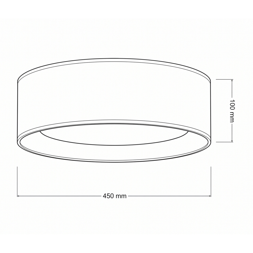 Brilagi - Φωτιστικό οροφής LED VELVET VARI LED/24W/230V 3000/4000/6500K Ø 45 cm κρεμ