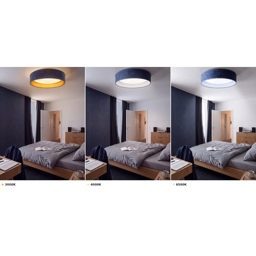 Brilagi - Φωτιστικό οροφής LED VELVET VARI LED/24W/230V 3000/4000/6500K διάμ. 45 cm μπλε