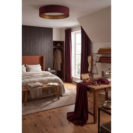 Brilagi - LED φωτιστικό οροφής VELVET VARI LED/24W/230V 3000/4000/6500K διάμ. 45 cm βυσσινί/χρυσό