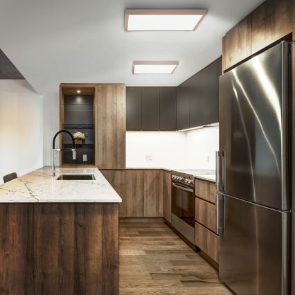 Brilagi - LED φωτιστικό οροφής για μπάνιο FRAME LED/50W/230V 60x60 cm IP44 μπεζ