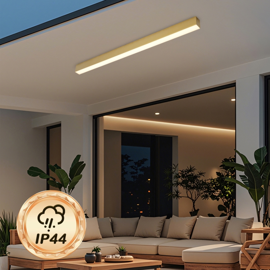 Brilagi - LED φωτιστικό οροφής μπάνιου SLEEKLINE LED/40W/230V 3000/4500/6000K χρυσό IP44