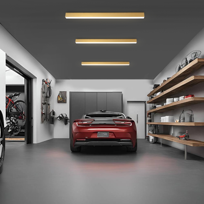 Brilagi - LED φωτιστικό οροφής μπάνιου SLEEKLINE LED/40W/230V 3000/4500/6000K χρυσό IP44