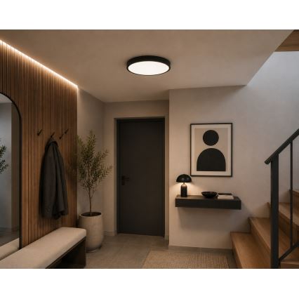 BRILAGI - Φωτιστικό οροφής μπάνιου LED ZENNA LED/24W/230V Ø 35 cm IP44 ανθρακί
