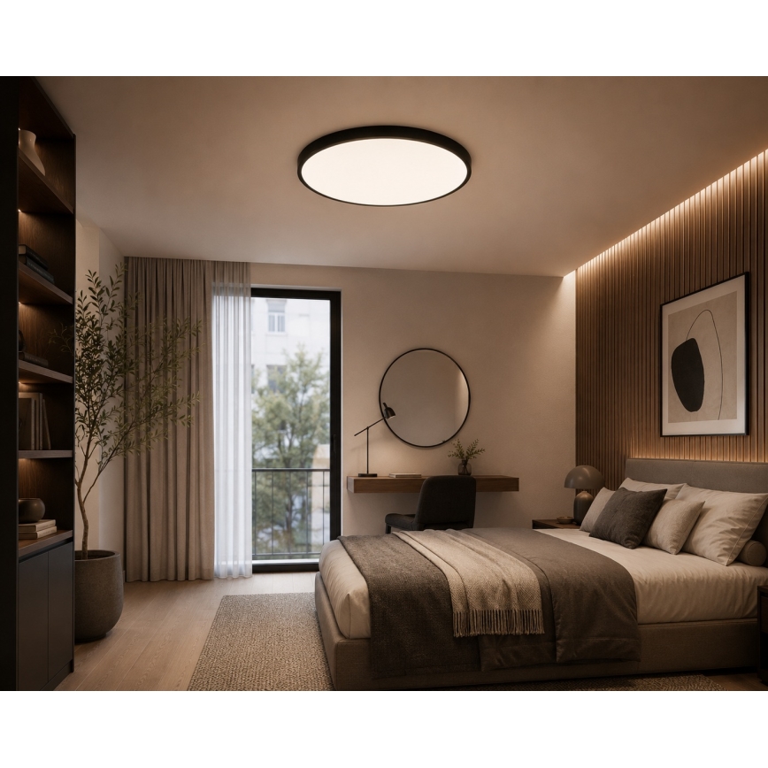 BRILAGI - LED φωτιστικό οροφής μπάνιου ZENNA LED/36W/230V Ø 42 cm IP44 μαύρο