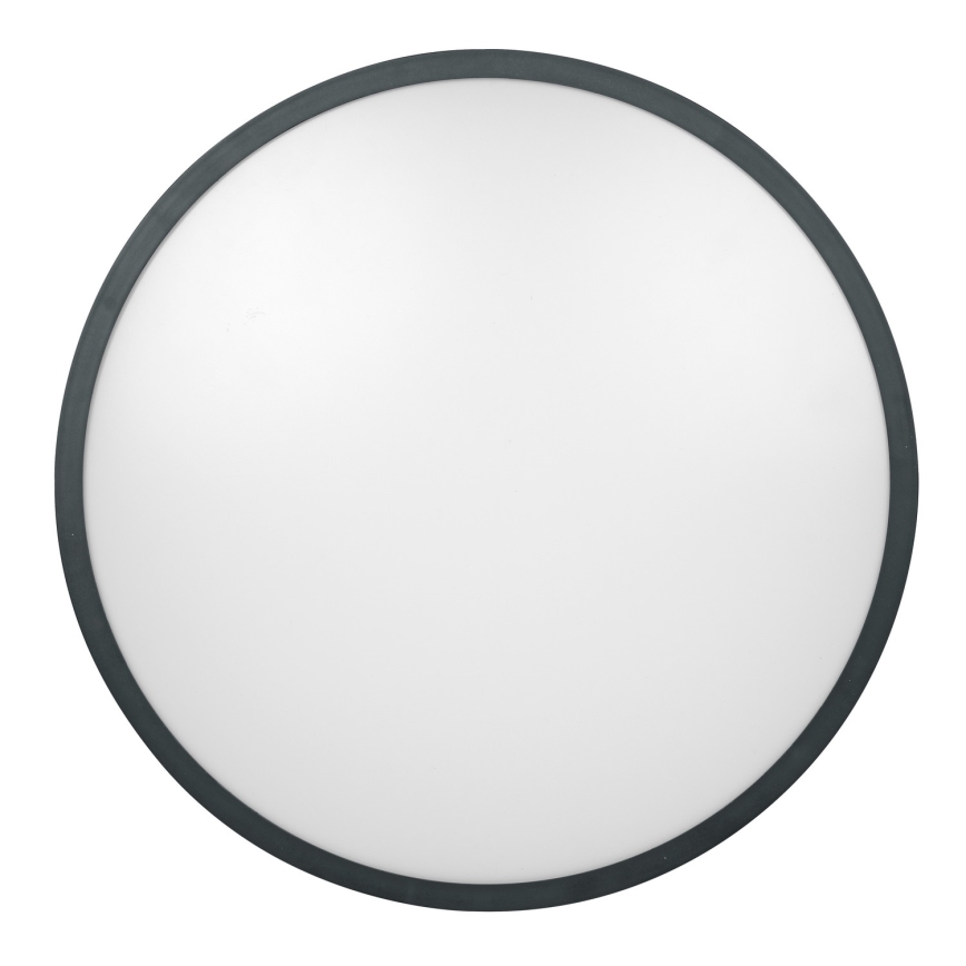 Brilagi - Φωτιστικό οροφής μπάνιου LED ZENNA με αισθητήρα LED/24W/230V, διάμετρος 35 cm, IP44, ανθρακί + τηλεχειριστήριο