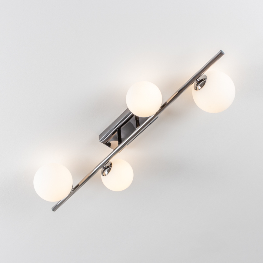 Brilagi - LED Φωτιστικό οροφής επιφανειακής τοποθέτησης MILLA 4xG9/3W/230V μαύρο χρώμιο/λευκό