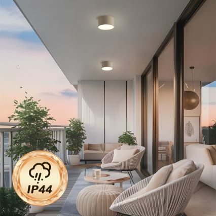 Brilagi - Φωτιστικό οροφής μπάνιου FORIS LED/9W/230V, Ø 9 cm, μπεζ, IP44, CRI 90