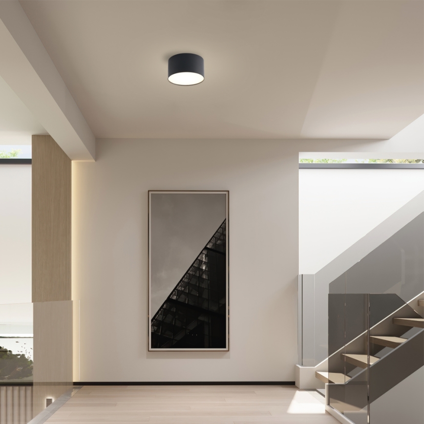 Brilagi - LED φωτιστικό οροφής μπάνιου FORIS LED/9W/230V διάμ. 9 εκ. μαύρο IP44